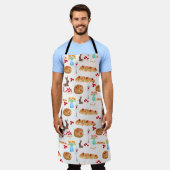 Waterverf Griekse paasvoeding en rode eieren Schort (Gedragen)