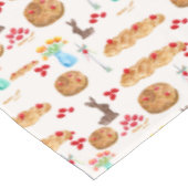 Waterverf Griekse paasvoeding en rode eieren Tafelkleed (Gekanteld)