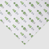 Waterverf grijs en groen topiary tissuepapier (Detail)