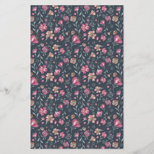 Waterverf grijs shih tzu dog verjaardagsuitnodigin (Achterkant)