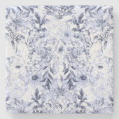 Waterverf grijze handschilfers stenen onderzetter (Voorkant)