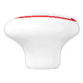 Waterverf grijze paarse roodrotsknop keramische knop (Zijkant)