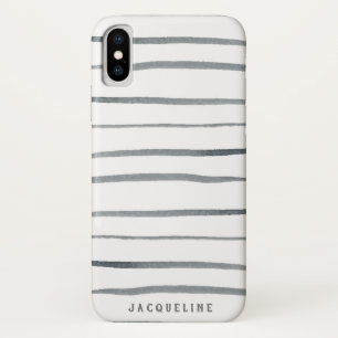 Waterverf grijze strepen Case-Mate iPhone case