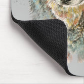 Waterverf Grijze Wolf Natuur in het wild Muismat (Hoek)