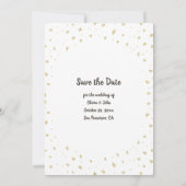 Waterverf grillig Save the Date Kaart (Achterkant)