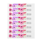 Waterverf grillige bloemenbruiloft (Vel)