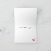 Waterverf grillige Pasen Zegen Nota Kaart (Binnen)