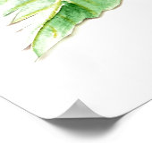 Waterverf grillige Rufous Hummingbird attitude Poster (Hoek)