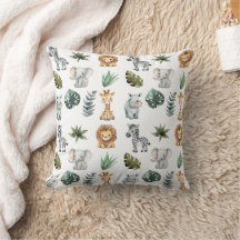 Waterverf grillige Schattige Baby Safari Dieren