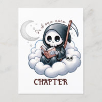 Waterverf Grim Reaper boek liefhebber