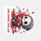 Waterverf Grim Reaper boek liefhebber Fleece Deken (Voorkant (Horizontaal))