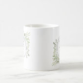 Waterverf groen 25e bruiloft Jubileum Koffiemok (Center)