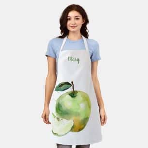 Waterverf Groen Apple Schort