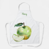 Waterverf Groen Apple  Schort (Voorkant)