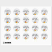 Waterverf groen baby shower ronde sticker (Vel)