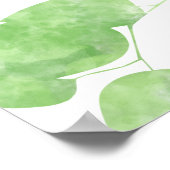 Waterverf groen Baby shower Welkom Poster (Hoek)