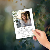 Waterverf groen begrafenis dank u bedankkaart