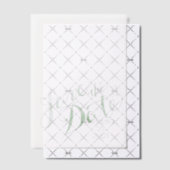 Waterverf Groen Bewaar de datum Overlay Vellum Uitnodigingen (Offset (Uitnodiging))