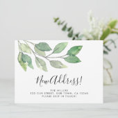 Waterverf Groen Bewegende aankondiging (Staand voorkant)