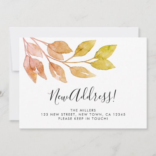 Waterverf Groen Bewegende aankondiging (Voorkant)