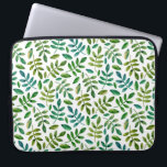Waterverf groen bladeren patroon. Greenery floral Laptop Sleeve<br><div class="desc">Waterverf groen verlaat patroonlaptophoes. Neem contact met me op als je extra objecten nodig hebt.</div>