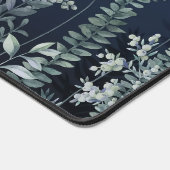 Waterverf groen bloemen gepersonaliseerde naam bureaumat (Hoek)