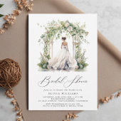 Waterverf Groen Bloemen Vrijgezellenfeest Kaart