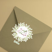 Waterverf Groen Botanisch Eid Mubarak Sticker