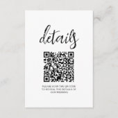 Waterverf groen botanische varen bruiloft details informatiekaartje (Voorkant)