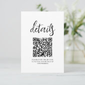 Waterverf groen botanische varen bruiloft details informatiekaartje (Staand voorkant)