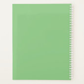 Waterverf groen bruiloft plannen planner (Achterkant)