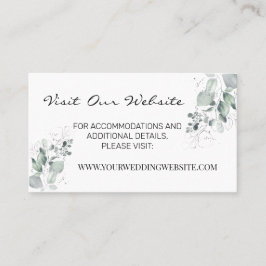 Waterverf groen bruiloft website Kaart invoegen Plaatskaartje