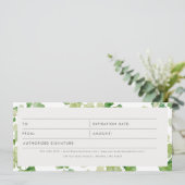 Waterverf Groen Cadeaubon (Staand voorkant)