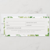 Waterverf Groen Cadeaubon (Voorkant)