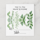 Waterverf groen Casual handschrift typografie2 Plaatskaartje (Buitenkant ongevouwen)