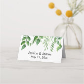 Waterverf groen Casual handschrift typografie2 Plaatskaartje (Achterkant)