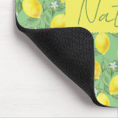 Waterverf groen citrus patroonnaam muismat (Hoek)