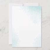 Waterverf Groen de uitnodiging (Achterkant)