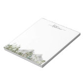 Waterverf Groen Dennenbos Notitieblok (Linkerzijde)