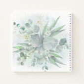 waterverf groen | Eerste communautair gastboek Notitieboek (Achterkant)