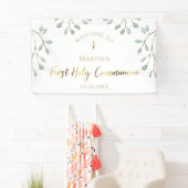 waterverf groen | Eerste Heilige Communie Spandoek (Insitu)