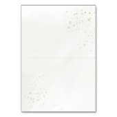 Waterverf Groen Elegante Trouwplaats Kaart (Achterkant)