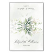 Waterverf Groen Elegante Trouwplaats Kaart (Voorkant)