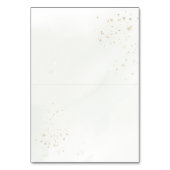 Waterverf Groen Elegante Trouwplaats Kaart (Achterkant)