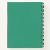 Waterverf Groen en Blauw Plaid Notitieboek (Achterkant)