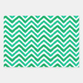 Waterverf Groen en Blauw Popsikel Chevron Inpakpapier Vel (Voorkant 2)