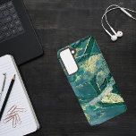 Waterverf groen en goud samsung galaxy hoesje<br><div class="desc">Waterverf Groen en Goud Samsung Galaxy S21 Hoesje</div>