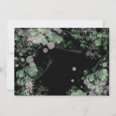 Waterverf groen en roze botanisch save the date (Achterkant)