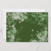 Waterverf groen en roze botanisch save the date (Achterkant)