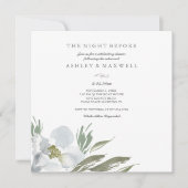 Waterverf groen en wit kaart (Voorkant)